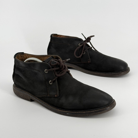 Lucky Brand Mason Mens Chukka Boots Size 10M Suede Leather Lace Up Classic Fall - Picture 1 of 8